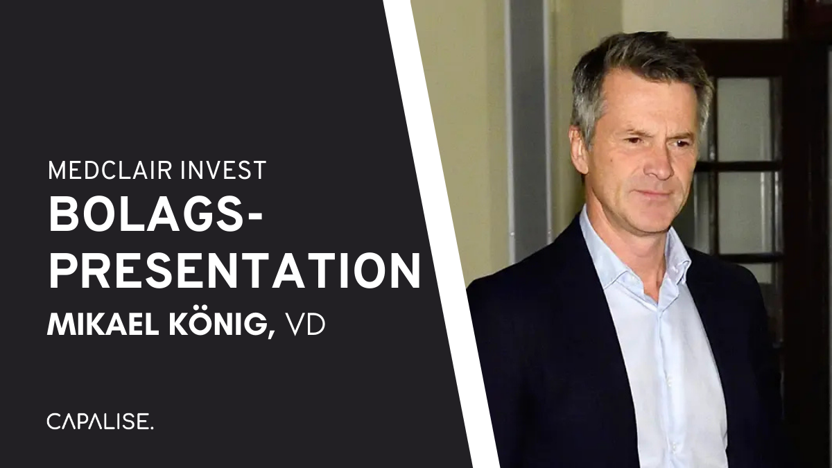 Bolagspresentation – Medclair Invest