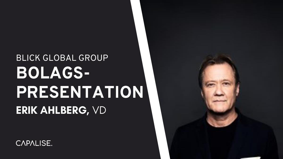 Bolagspresentation – Blick Global Group