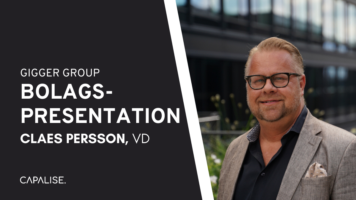 Bolagspresentation – Gigger Group